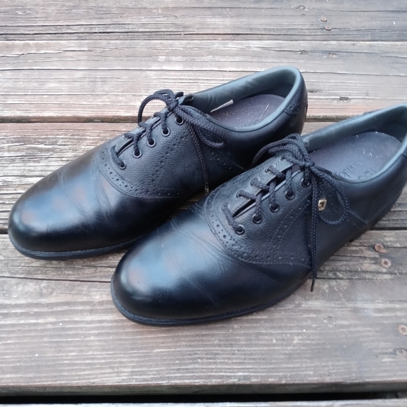 FootJoy Other - Foot-Joy Golf Shoes-Black Leather-Mens Shoe Size 10M-53857-Soft Joy....